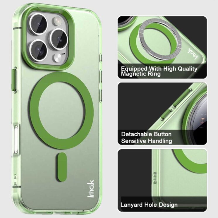Защитный чехол IMAK Candy Series Magnetic для Apple iPhone 16 Pro - Black: фото 5 из 9