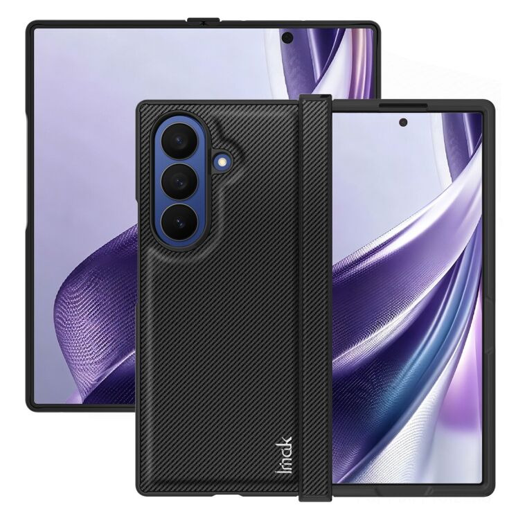 Защитный чехол IMAK Ruiyi Series (FF) для Samsung Galaxy Fold 8 Ultra - Carbon Fiber: фото 1 из 7