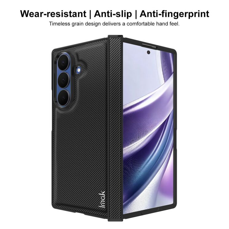 Защитный чехол IMAK Ruiyi Series (FF) для Samsung Galaxy Fold 8 Ultra - Carbon Fiber: фото 5 из 7