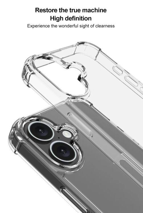 Захисний чохол IMAK Space Shield для Motorola Moto G85 - Transparent: фото 6 з 7