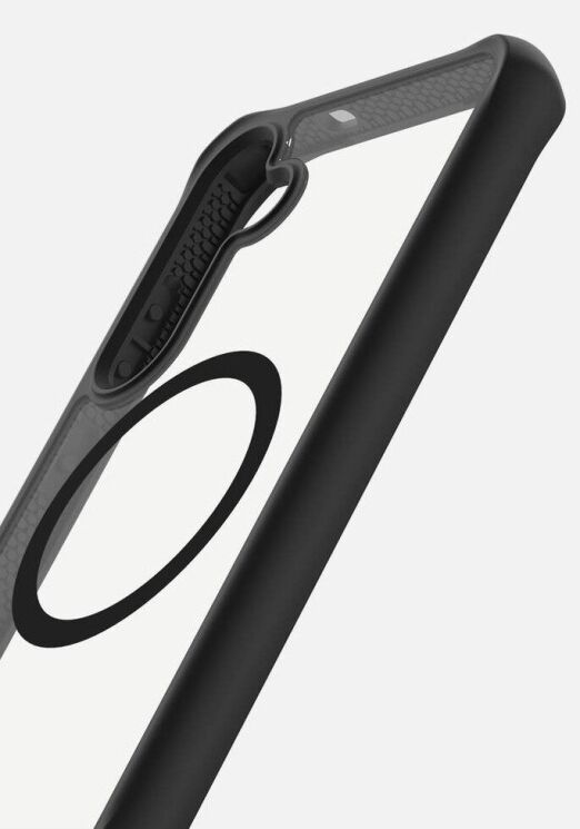 Защитный чехол ItSkins Hybrid R Solid with MagSafe для Samsung Galaxy S24 Plus (S926) SGKP-HRSMA-PBTR - Transparent / Black (347079B) Защитный чехол ItSkins Hybrid R Solid with MagSafe для Samsung Galaxy S24 Plus (S926) SGKP-HRSMA-PBTR - Transparent / Black: фото 6 из 8
