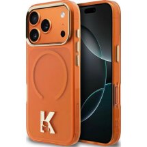 Захисний чохол Karl Lagerfeld IML K Head Logo MagSafe для iPhone 17 Pro (KLHMP17L5HTMKHDO) - Orange: фото 1 з 8