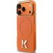 Захисний чохол Karl Lagerfeld IML K Head Logo MagSafe для iPhone 17 Pro (KLHMP17L5HTMKHDO) - Orange (403274O). Фото 3 з 8