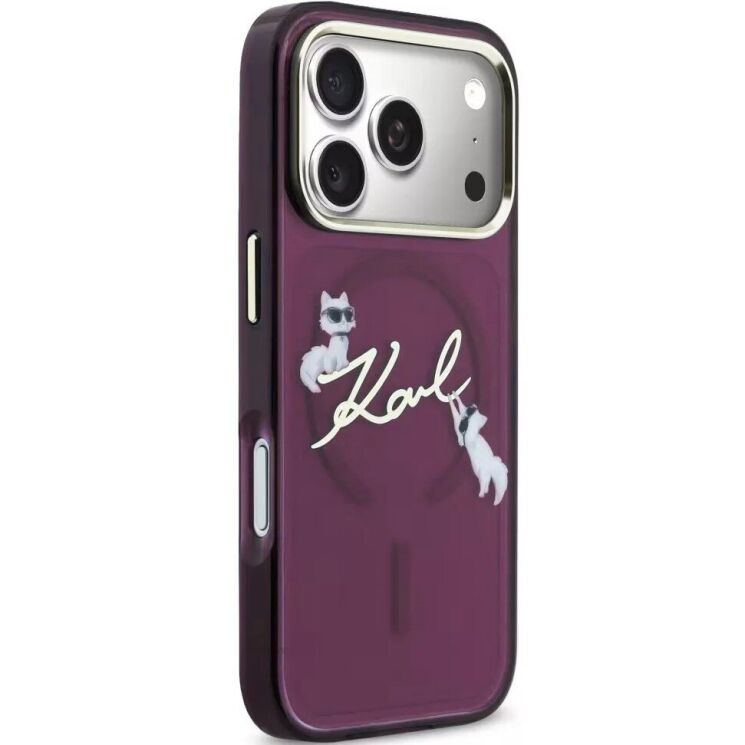 Захисний чохол Karl Lagerfeld Script Logo MagSafe для iPhone 18 Pro / 17 Pro (KLHMP18L5HKSCAR) - Violet (423741V) Захисний чохол Karl Lagerfeld Script Logo MagSafe для iPhone 18 Pro / 17 Pro (KLHMP18L5HKSCAR) - Violet: фото 3 з 7
