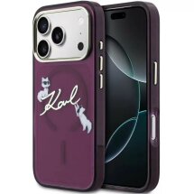 Захисний чохол Karl Lagerfeld Script Logo MagSafe для iPhone 18 Pro / 17 Pro (KLHMP18L5HKSCAR) - Violet: фото 1 з 7