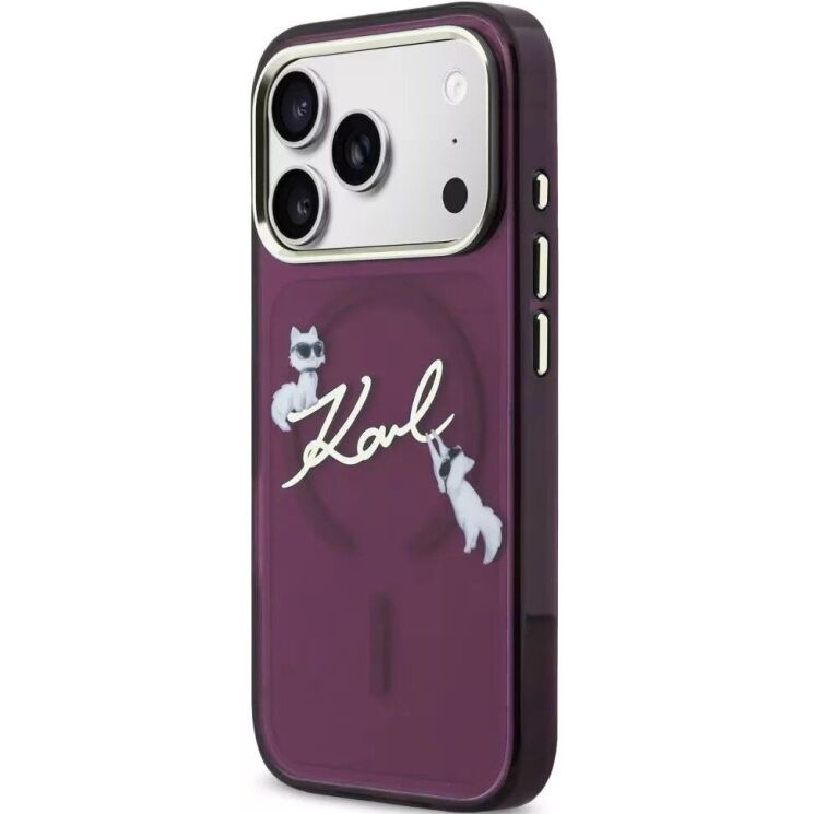Захисний чохол Karl Lagerfeld Script Logo MagSafe для iPhone 18 Pro / 17 Pro (KLHMP18L5HKSCAR) - Violet (423741V) Захисний чохол Karl Lagerfeld Script Logo MagSafe для iPhone 18 Pro / 17 Pro (KLHMP18L5HKSCAR) - Violet: фото 4 з 7