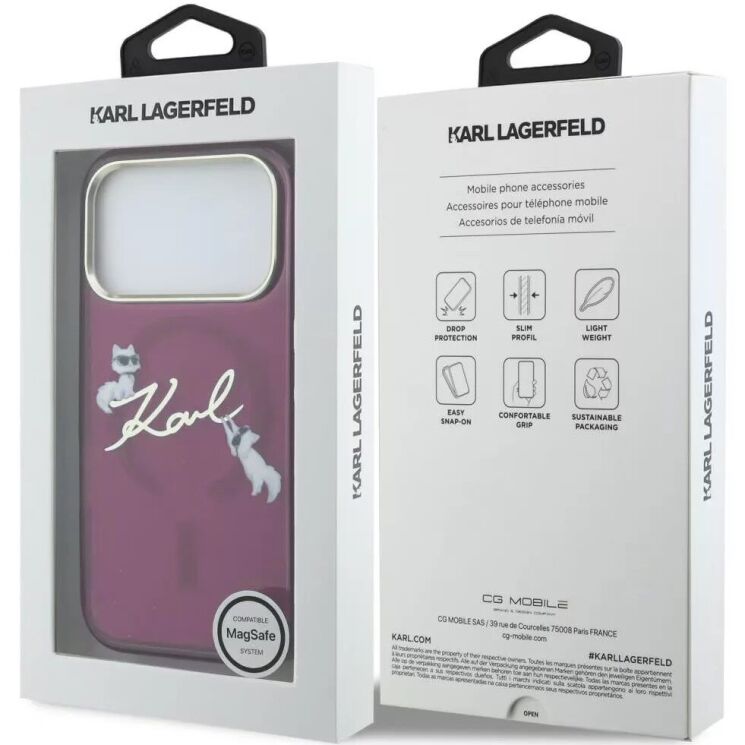 Захисний чохол Karl Lagerfeld Script Logo MagSafe для iPhone 18 Pro / 17 Pro (KLHMP18L5HKSCAR) - Violet (423741V) Захисний чохол Karl Lagerfeld Script Logo MagSafe для iPhone 18 Pro / 17 Pro (KLHMP18L5HKSCAR) - Violet: фото 7 з 7