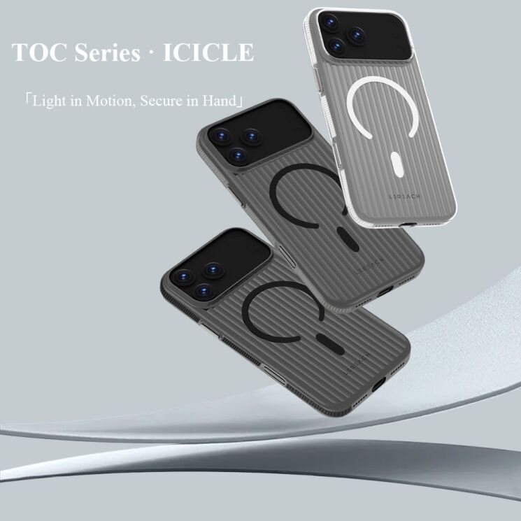 Защитный чехол LEREACH TOC Magnetic для iPhone 17 - White: фото 7 из 14