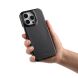 Защитный чехол MELKCO Leather Back Cover (with MagSafe Support) для Apple iPhone 16 Pro - Black (360558B). Фото 4 из 5