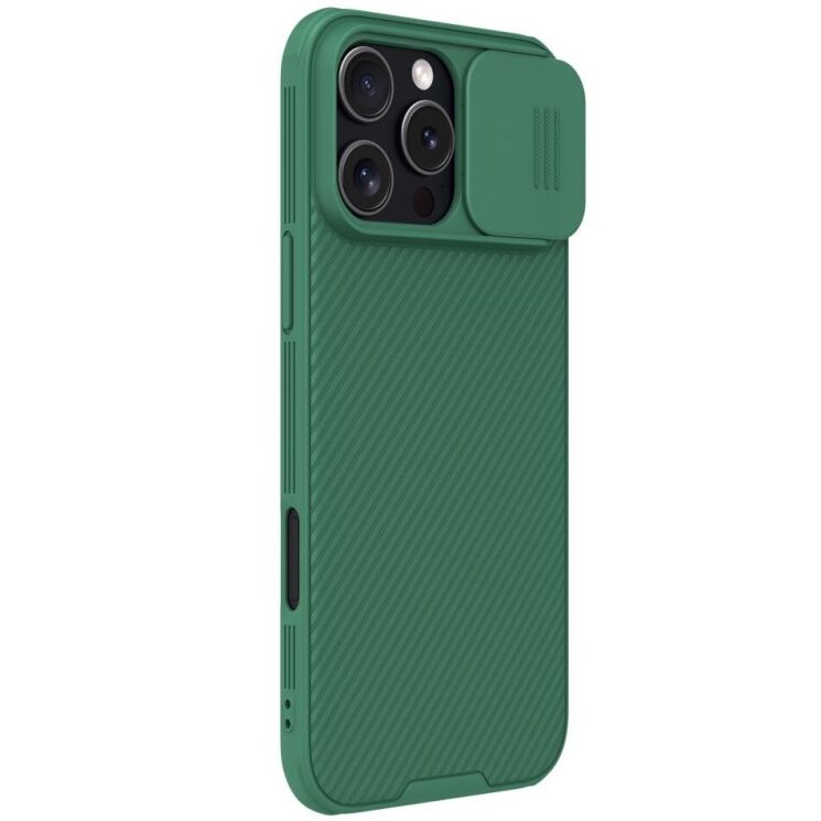 Защитный чехол NILLKIN CamShield Pro для Apple iPhone 16 Pro Max - Green: фото 3 из 17