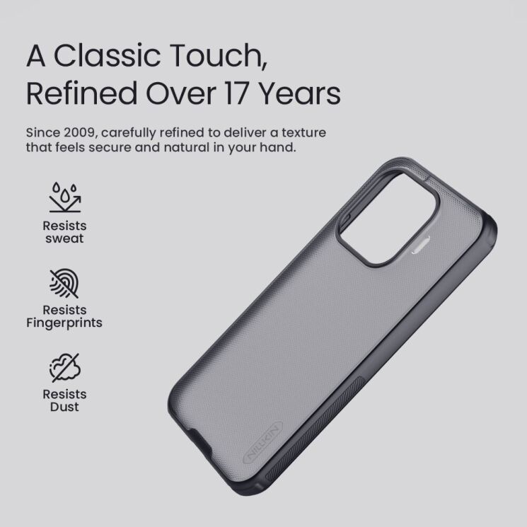 Защитный чехол NILLKIN Super Frosted Shield Pro для Xiaomi 17T - Transparent Black: фото 8 из 14