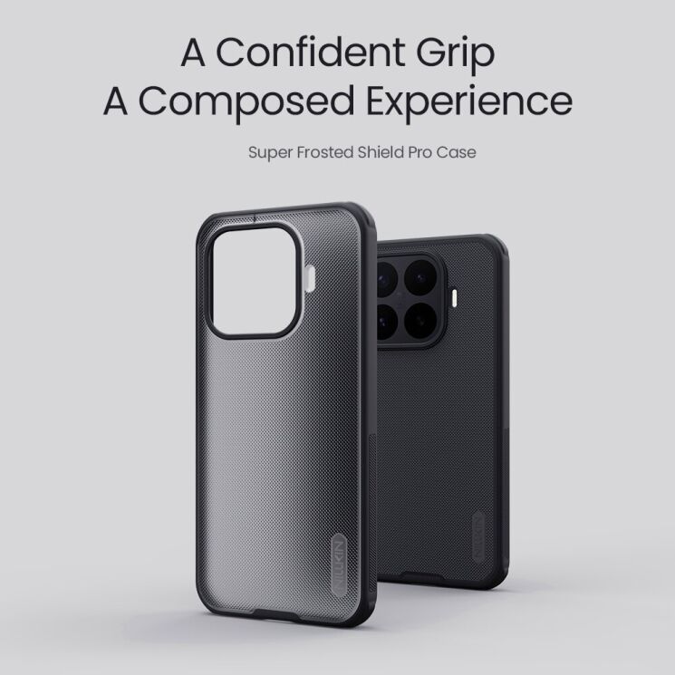 Защитный чехол NILLKIN Super Frosted Shield Pro для Xiaomi 17T - Transparent Black: фото 7 из 14