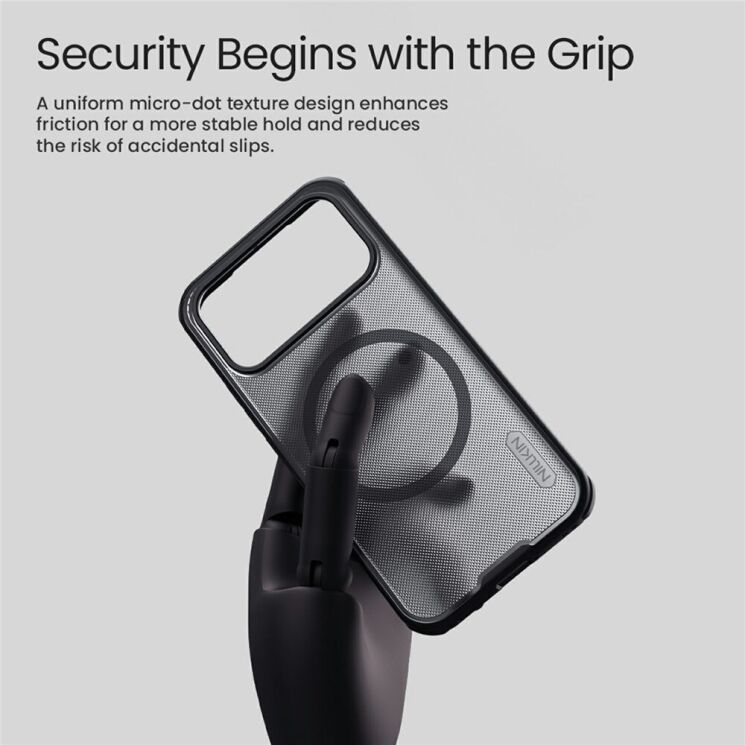 Захисний чохол NILLKIN Super Frosted Shield Pro Magnetic для Xiaomi Poco F9 Pro - Transparent Black: фото 7 з 11
