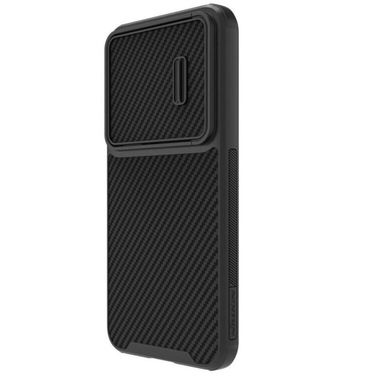 Захисний чохол NILLKIN Synthetic Fiber S для Samsung Galaxy S23 - Black: фото 5 з 17