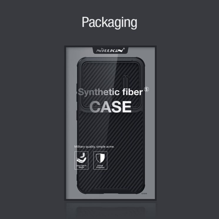Захисний чохол NILLKIN Synthetic Fiber S для Samsung Galaxy S23 - Black: фото 17 з 17