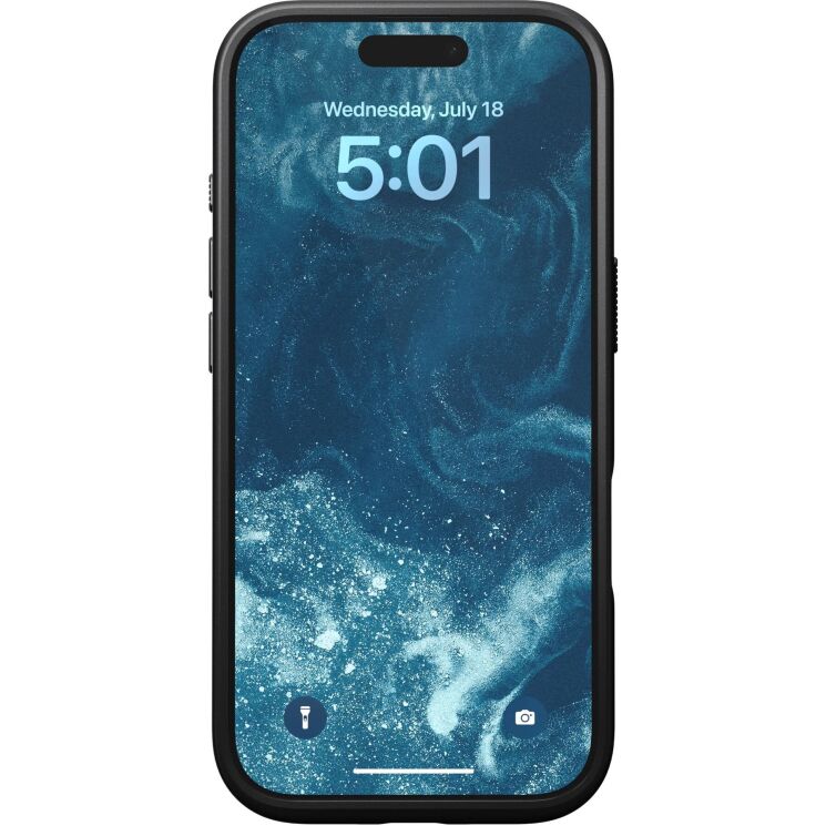 Защитный чехол Nomad Modern Leather Case для Apple iPhone 16 Pro (NM01697985) - Black: фото 5 из 12