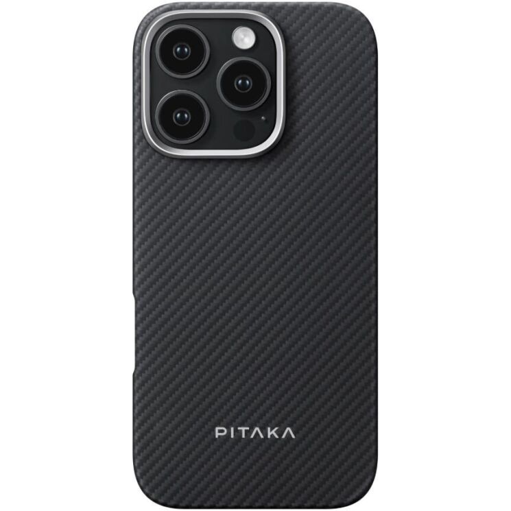 Защитный чехол Pitaka Ultra-Slim Case для Apple iPhone 16 Pro Max KI1601PMA - Black / Grey (Twill): фото 2 из 11