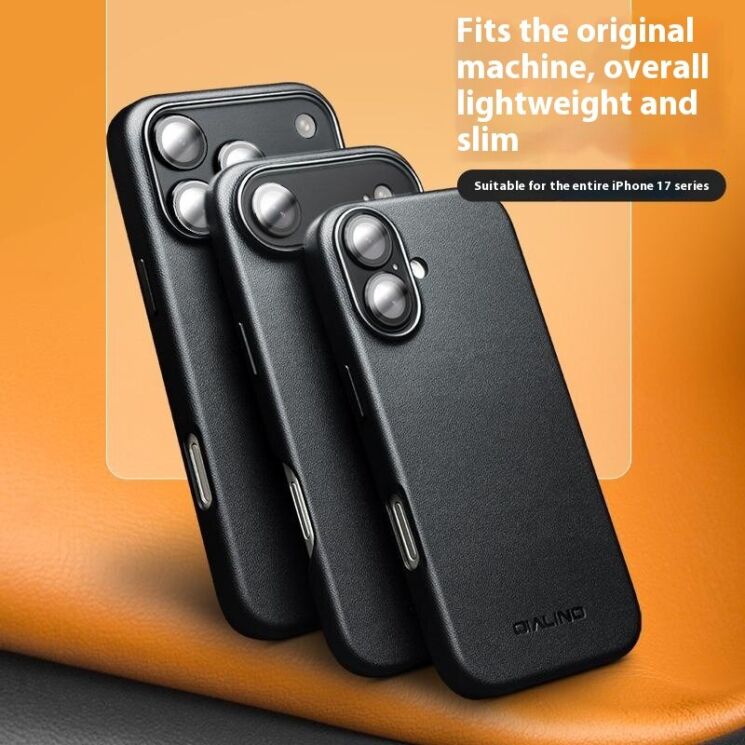 Захисний чохол QIALINO Classic Cover (with MagSafe Support) для Apple iPhone Air - Black: фото 10 з 14