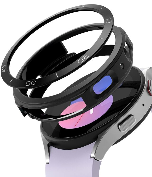 Захисний чохол RINGKE Air Sports + Bezel Styling для Samsung Galaxy Watch 5 (40mm) - Black: фото 1 з 11