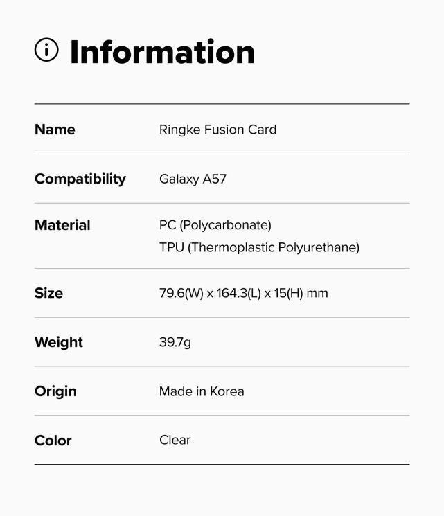 Захисний чохол Ringke Fusion Card для Samsung Galaxy A57 (A576) 8800328818019 - Clear: фото 15 з 17