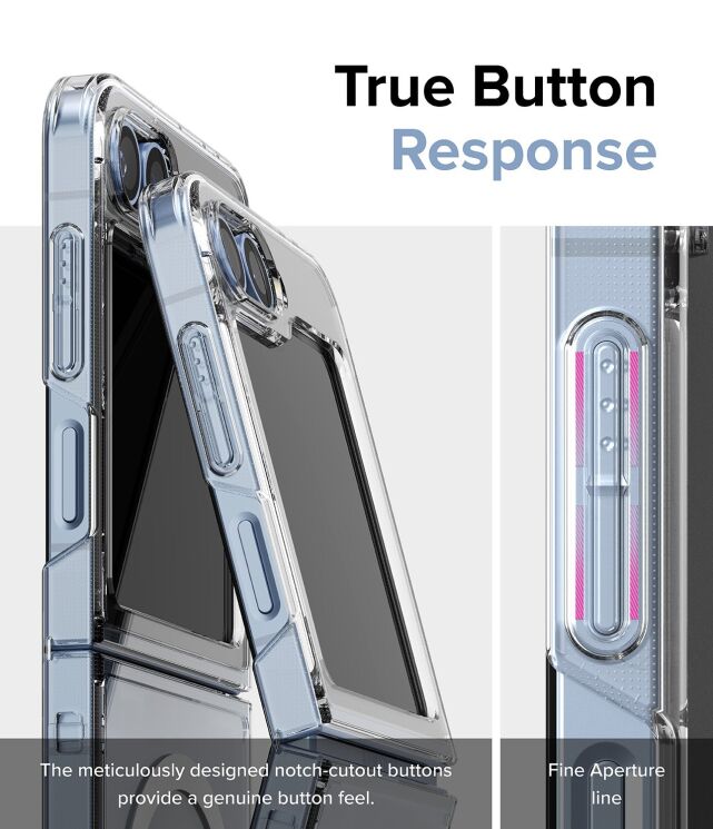 Защитный чехол Ringke Fusion Magnetic (FF) для Samsung Galaxy Flip 6 (8809961787034) - Clear: фото 20 из 24