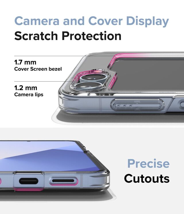 Защитный чехол Ringke Fusion Magnetic (FF) для Samsung Galaxy Flip 6 (8809961787034) - Clear: фото 19 из 24