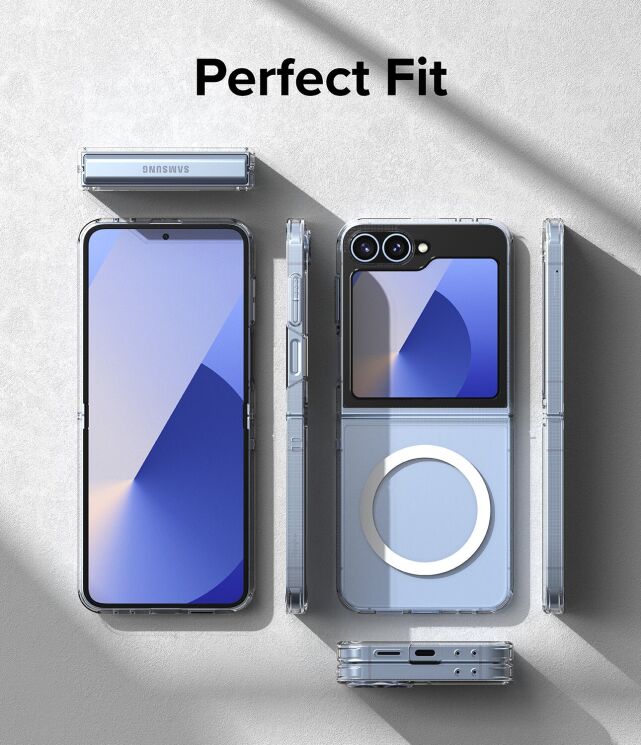 Защитный чехол Ringke Fusion Magnetic (FF) для Samsung Galaxy Flip 6 (8809961787034) - Clear: фото 17 из 24