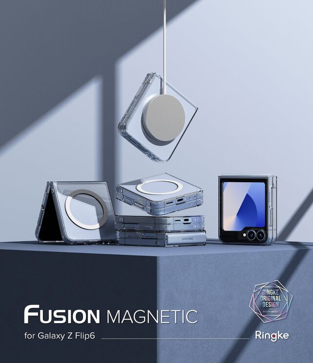 Защитный чехол Ringke Fusion Magnetic (FF) для Samsung Galaxy Flip 6 (8809961787034) - Clear: фото 6 из 24