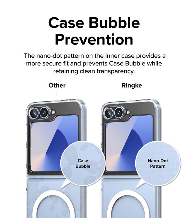Защитный чехол Ringke Fusion Magnetic (FF) для Samsung Galaxy Flip 6 (8809961787034) - Clear: фото 13 из 24