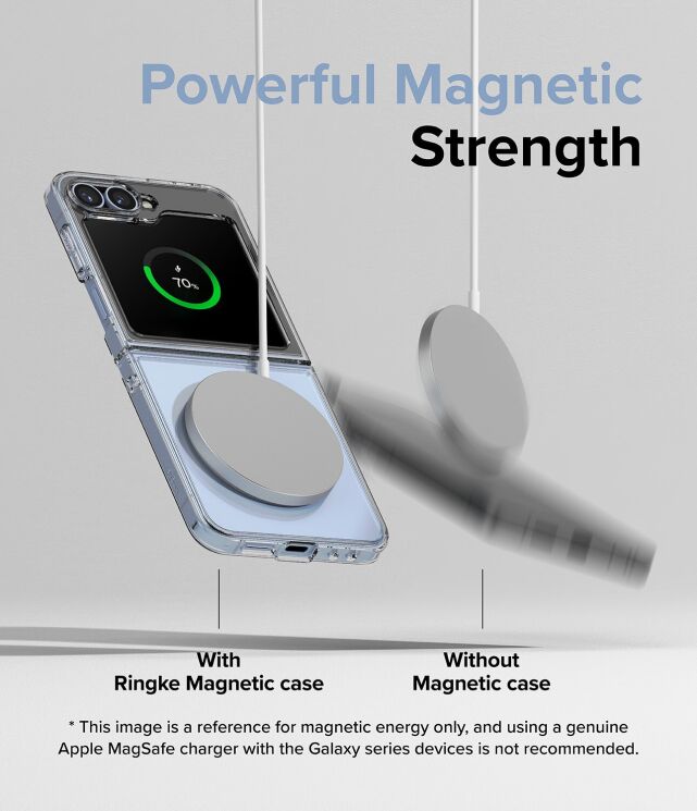 Защитный чехол Ringke Fusion Magnetic (FF) для Samsung Galaxy Flip 6 (8809961787034) - Clear: фото 10 из 24