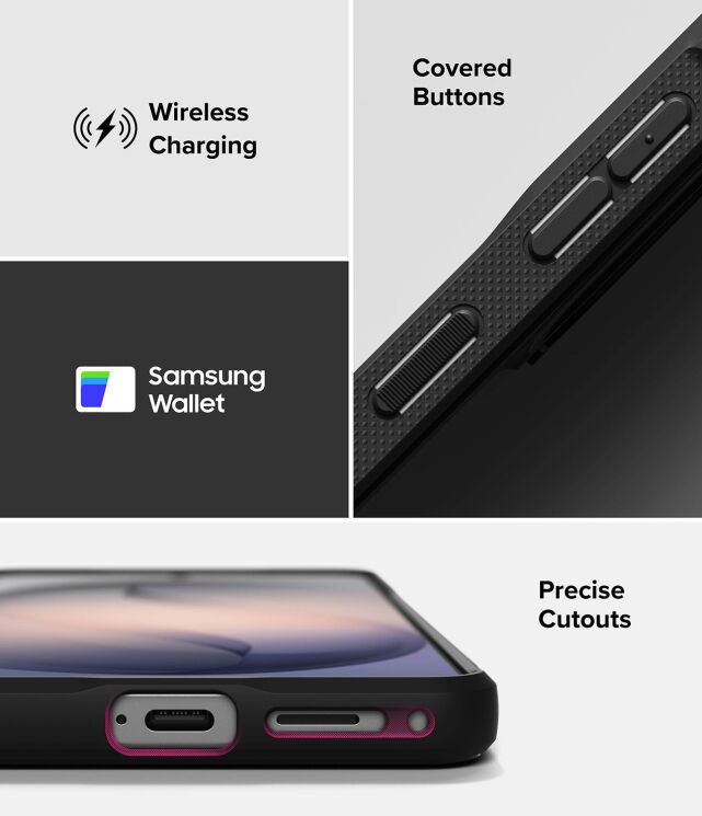 Защитный чехол Ringke Onyx для Samsung Galaxy S26 (S942) 8800328816411 - Black: фото 12 из 14