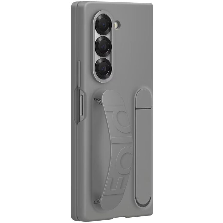Защитный чехол Silicone Case (FF) для Samsung Galaxy Fold 6 (EF-MF956TJEGUA) - Gray: фото 3 из 6