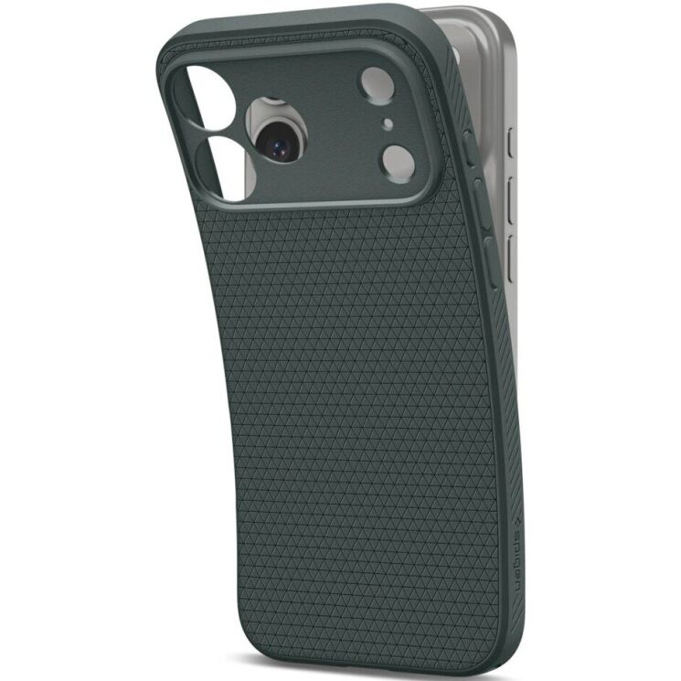 Защитный чехол Spigen Liquid Air для iPhone 18 Pro (ACS12151) - Abyss Green (440100G) Защитный чехол Spigen Liquid Air для iPhone 18 Pro (ACS12151) - Abyss Green: фото 4 из 12