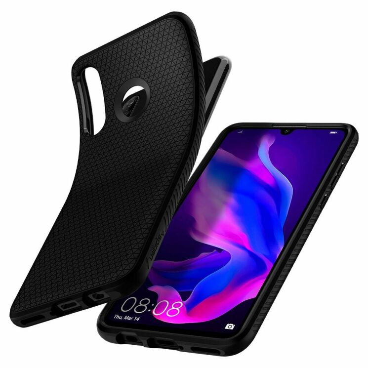 Защитный чехол Spigen (SGP) Liquid Air для Huawei P30 Lite - Black: фото 2 из 6