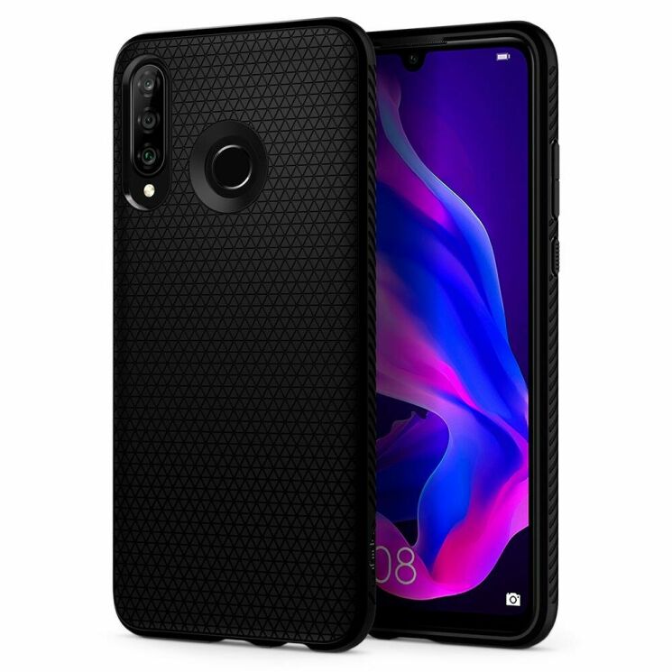 Защитный чехол Spigen (SGP) Liquid Air для Huawei P30 Lite - Black: фото 1 из 6