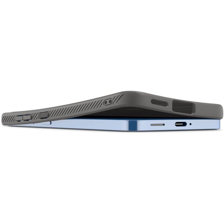 Защитный чехол Spigen (SGP) Liquid Air для Samsung Galaxy S25 Plus (S936) ACS08980 - Gray: фото 7 из 20