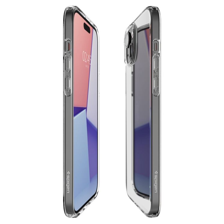 Захисний чохол Spigen (SGP) Liquid Crystal для Apple iPhone 15 - Crystal Clear: фото 7 з 16