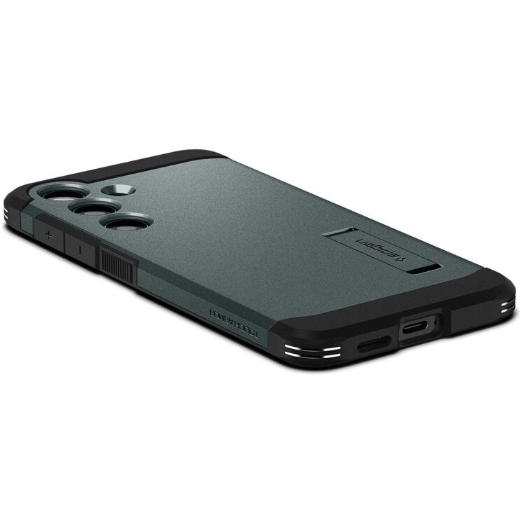 Защитный чехол Spigen (SGP) Tough Armor для Samsung Galaxy S24 Plus (S926) - Dark Green: фото 6 из 17