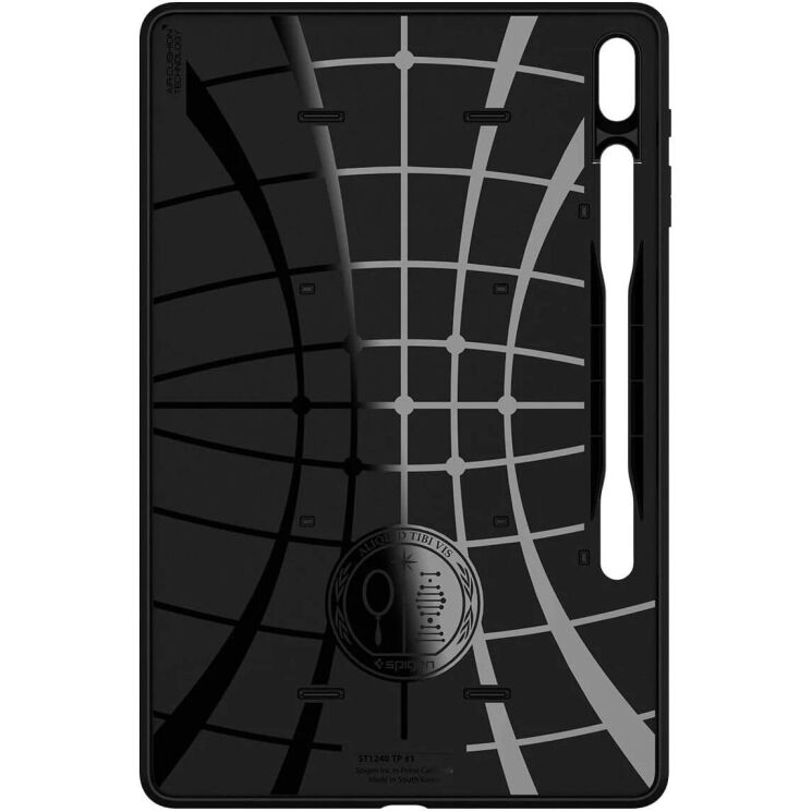 Защитный чехол Spigen (SGP) Tough Armor Pro для Samsung Galaxy Tab S7 Plus (T970/975) / S8 Plus (T800/806) ACS01609 - Black: фото 8 из 16