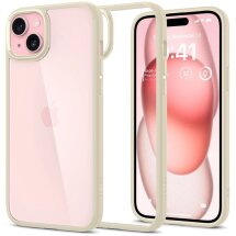 Захисний чохол Spigen (SGP) Ultra Hybrid для Apple iPhone 15 Plus - Mute Beige: фото 1 з 15