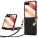 Захисний чохол SULADA Rhombus Leather для Samsung Galaxy Flip 8 - Black (423513B). Фото 1 з 5