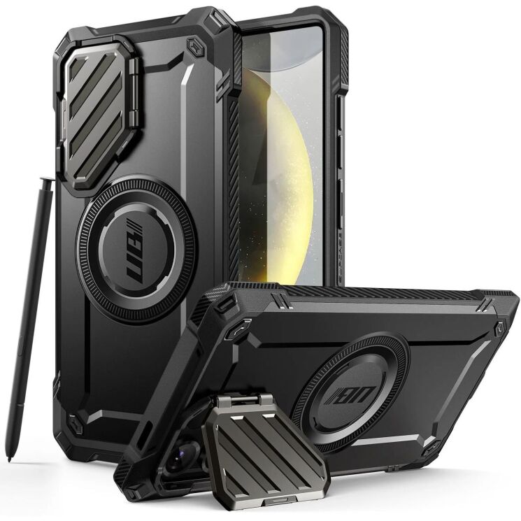 Защитный чехол Supcase Unicorn Beetle MAG XT Bumper Case для Samsung Galaxy S25 Ultra (S938) 843439156609 - Black: фото 2 из 12