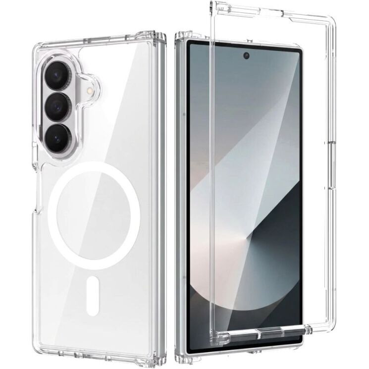 Защитный чехол Tech-Protect FlexAir Hybrid MagSafe (FF) для Samsung Galaxy Fold 8 Ultra - Clear (424080C) Защитный чехол Tech-Protect FlexAir Hybrid MagSafe (FF) для Samsung Galaxy Fold 8 Ultra - Clear: фото 2 из 8