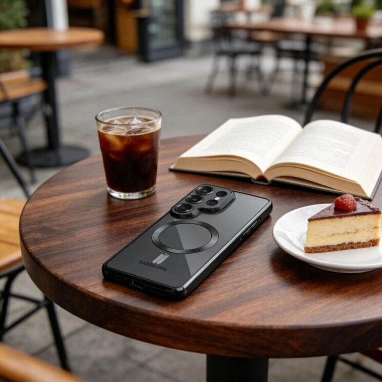 Защитный чехол Tech-Protect MagFlex MagSafe для Samsung Galaxy S26 Ultra (S948) - Shiny Black: фото 3 из 5