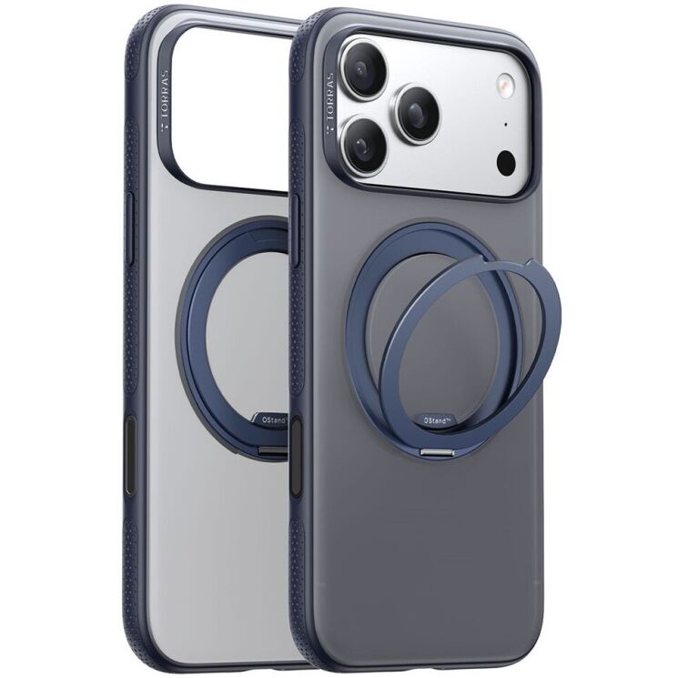 Защитный чехол TORRAS Ostand Ofitness для Apple iPhone 17 Pro Max - Dark Blue: фото 2 из 9