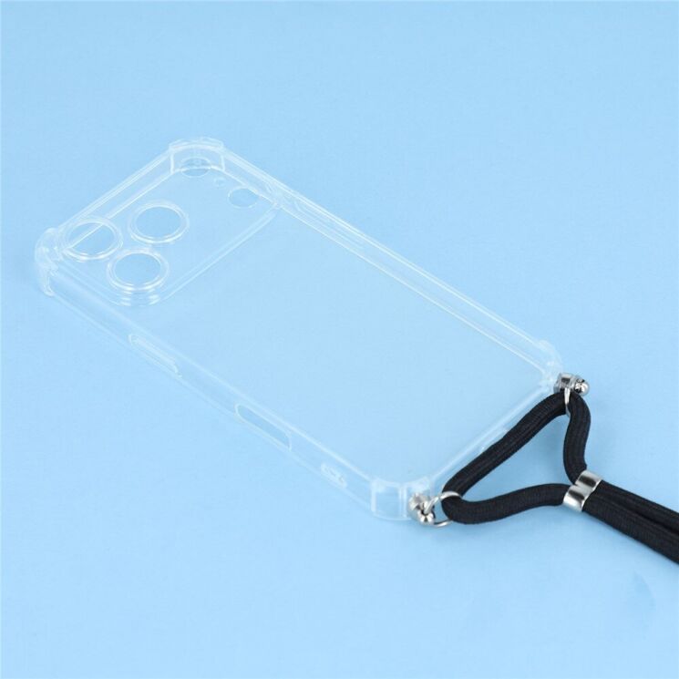 Защитный чехол UniCase AirBag with Strap для iPhone 18 Pro - Transparent: фото 4 из 4