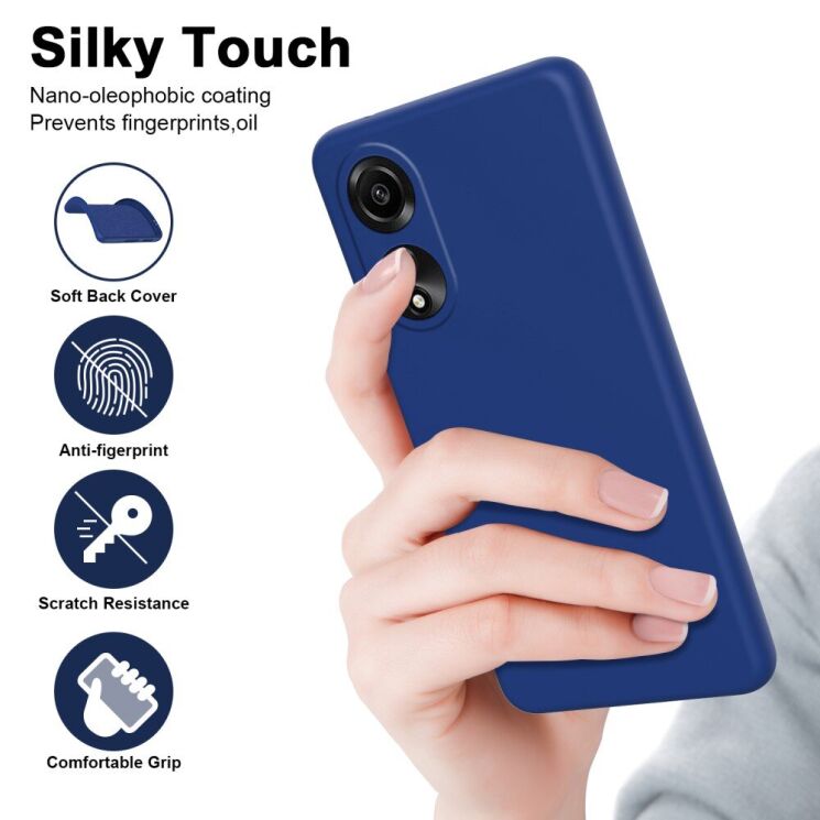 Защитный чехол UniCase Aura Cover для OPPO A78 - Blue: фото 4 из 7
