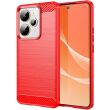 Силіконовий (TPU) чохол UniCase Carbon для Realme 15 / 15 Pro - Red (390502R)