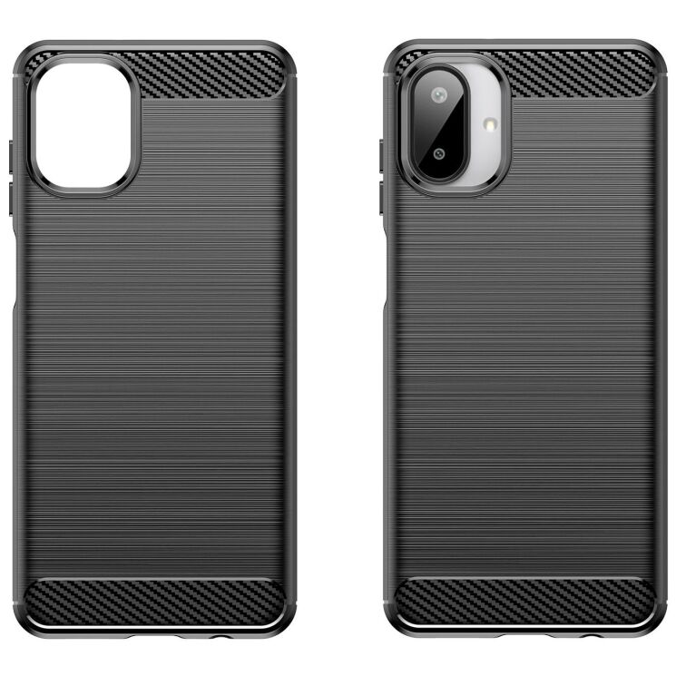 Захисний чохол UniCase Carbon для Samsung Galaxy A07 (A075) - Black: фото 2 з 8