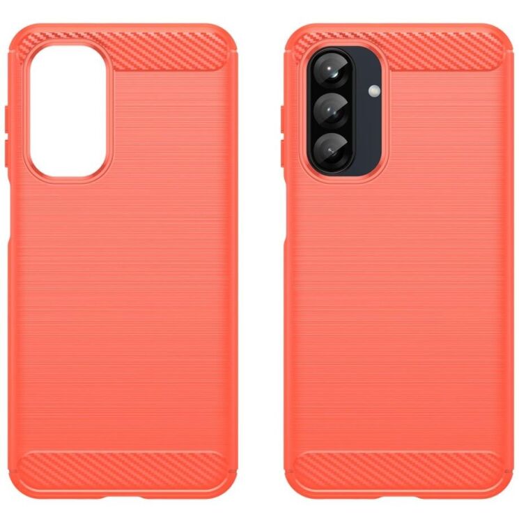 Защитный чехол UniCase Carbon для Samsung Galaxy A26 (A266) - Red: фото 2 из 8